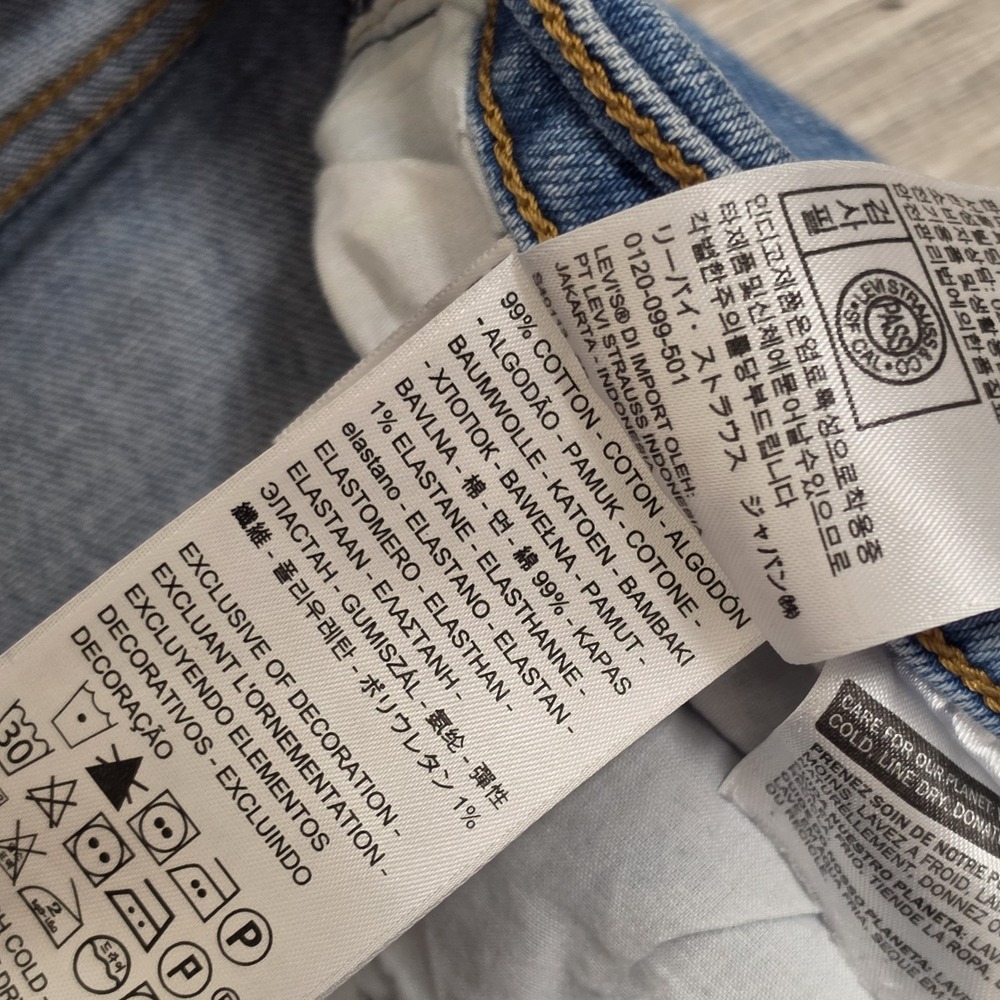 Levi's Premium Wedgie Jeans Women's 31 Distressed Ripped High Rise 31x27 - Picture 7 of 16